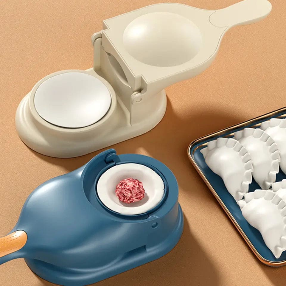 2-in-1 Dumpling & Samosa Maker | Manual Dough Press & Dumpling Mold