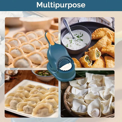 2-in-1 Dumpling & Samosa Maker | Manual Dough Press & Dumpling Mold