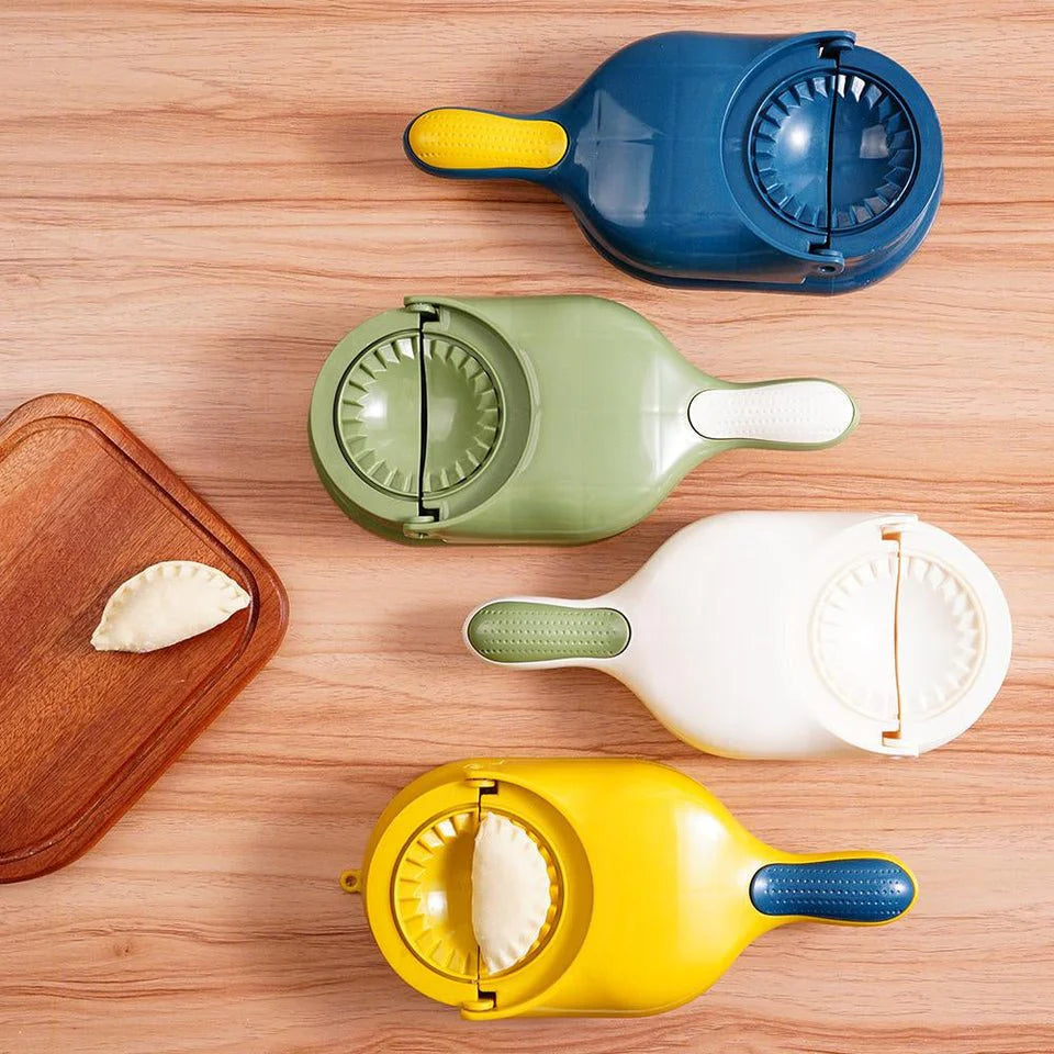 2-in-1 Dumpling & Samosa Maker | Manual Dough Press & Dumpling Mold