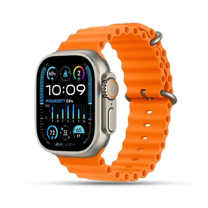 Ultra 7 IN 1 SmartWatch 2.1 Inch Full HD Screen Series 8 Wireless Charging 7 Straps Waterproof