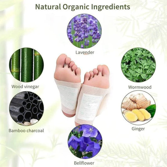 Kiyome Kinoki Detox Foot Pads – 10 Pads per Box for Stress Relief & Relaxation